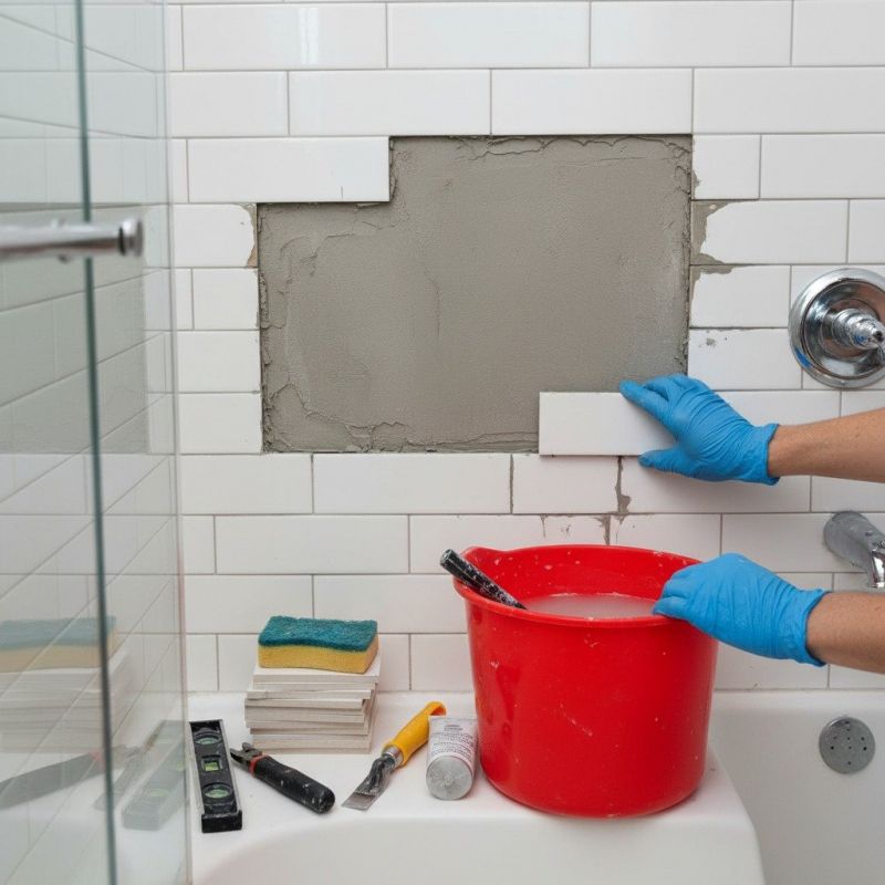 Shower Tile Cleaning
